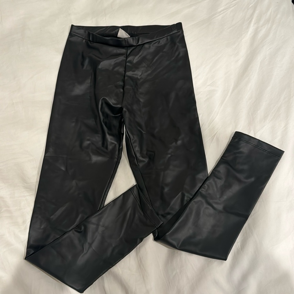 Zara girls leather pants